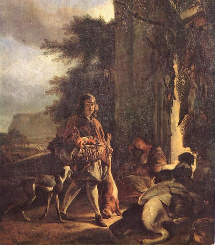 WEENIX, Jan After the Hunt Norge oil painting art